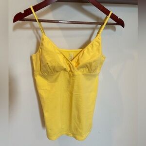 Lady foot locker Yellow tank top cami sleeveless size M NEW